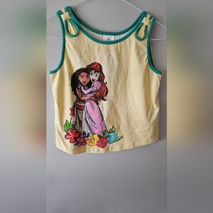 Disney Yellow Tank Top with Princess Print